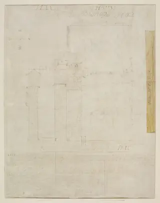 Plan of the Farm House at the East End of Bishop's Hall