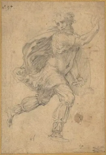 Fleeing Barbarian, by Polidoro da Caravaggio