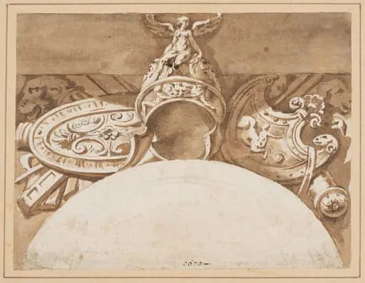 Trophy of arms, by Polidoro da Caravaggio