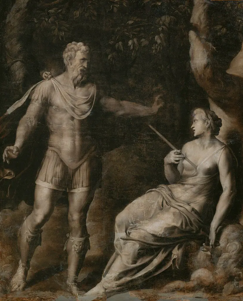 Cephalus und Procris, by Polidoro da Lanciano
