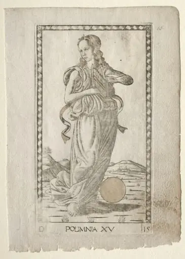 Polyhymnia (heroic hymns) (from the Tarocchi series D:  Apollo and the Muses, #15)