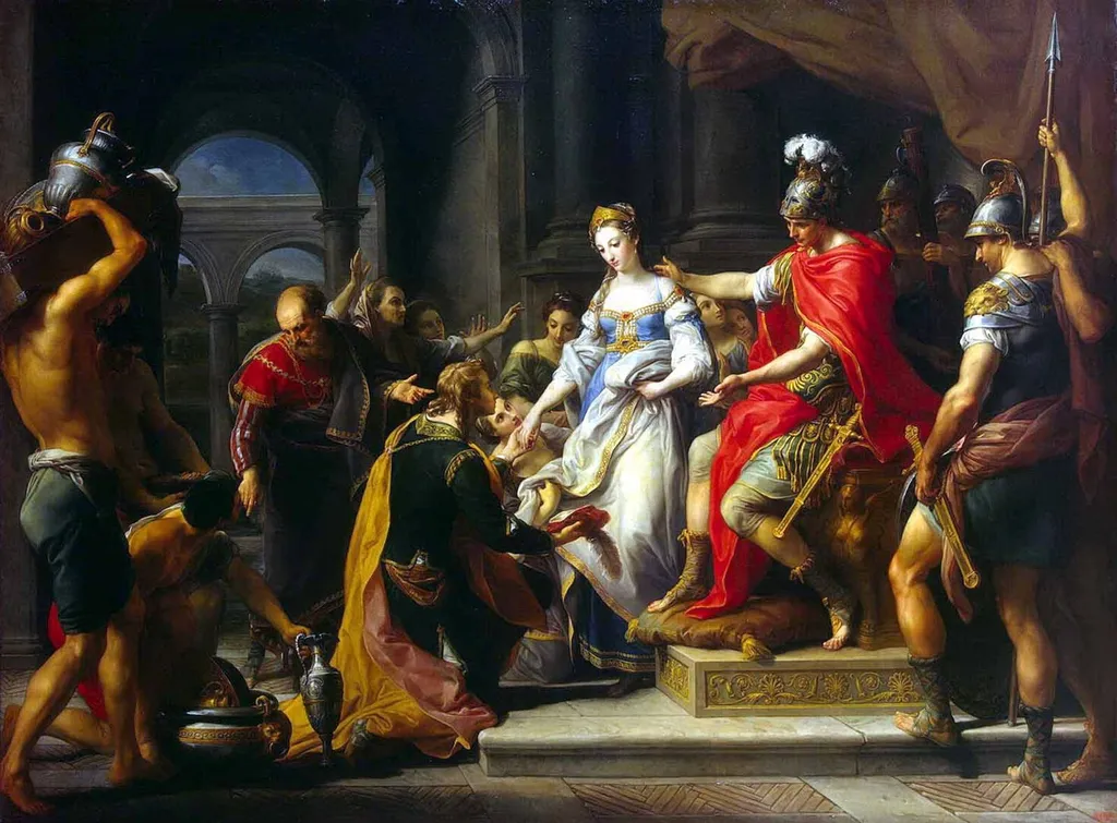Continence of Scipio, by Pompeo Batoni, oil, 1771