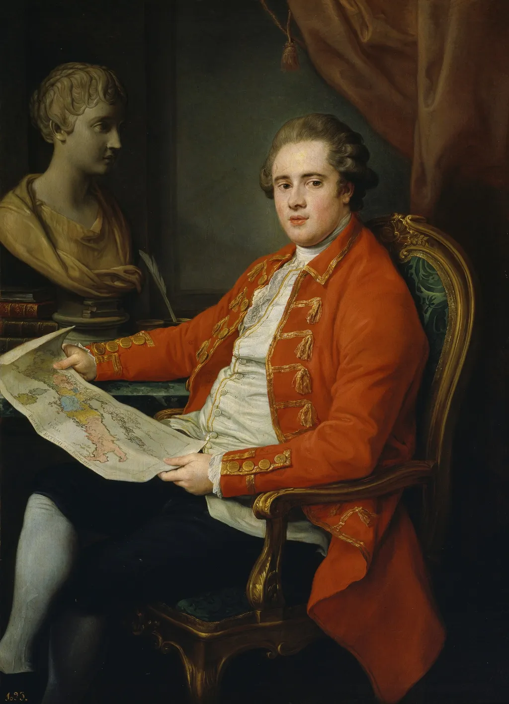 George Legge, Viscount Lewisham, by Pompeo Batoni, oil