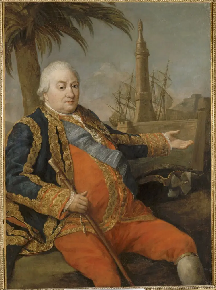 Portrait of Pierre André de Suffren de Saint Tropez (1729 – 8 December 1788), by Pompeo Batoni