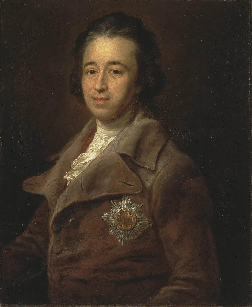 Portrait of Prince B. Kurakin, by Pompeo Batoni, oil
