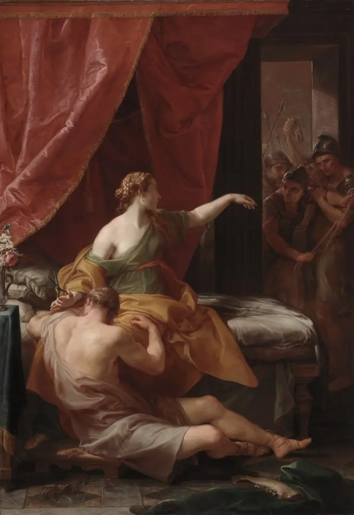 Samson and Delilah, by Pompeo Batoni