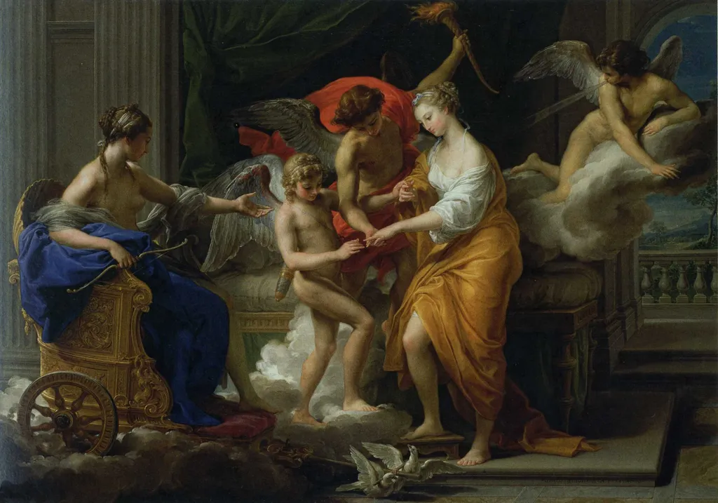 The Marriage of Cupid and Psyche, by Pompeo Batoni, oil, 1756