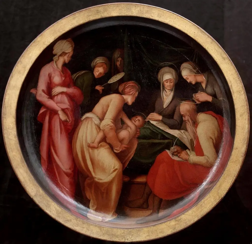 The Birth of John the Baptist, by Pontormo