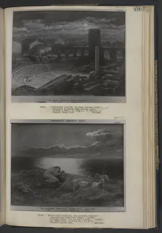 The Sleeping Shepherd : Seascape, with moonlight effect