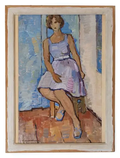 Figurină în albastru, by Popovici Alexandru