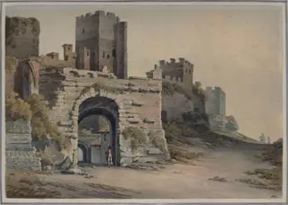Porta Tiburtina, Rome, seen from the inside