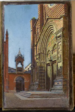 Portal of the church of St. Anastasia in Verona