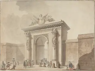 Portal of the Hôtel d'Uzès, rue Montmartre, Paris