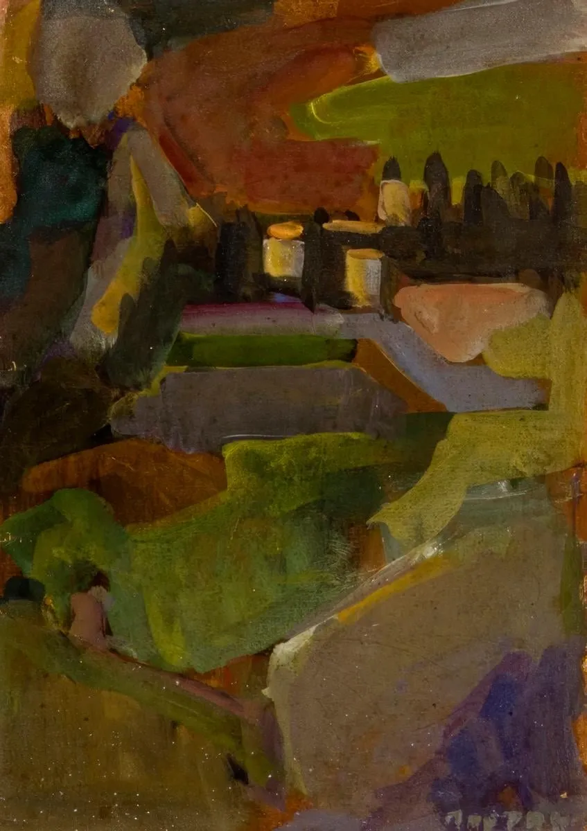 Landscape, by Portalaki-Armau Sofia, unspecified, 1968