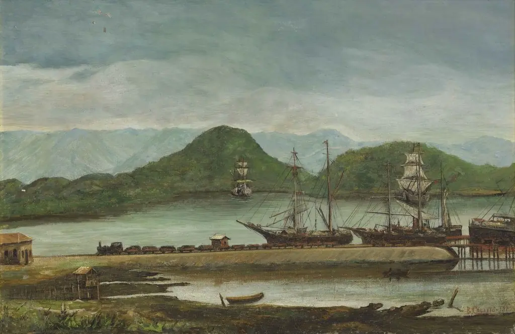 Porto de Santos, SP, 1888