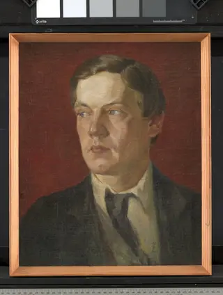 Portræt af den svenske maler Gustaf Wolmar