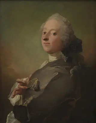 Portræt af kgl. hofapoteker Johann Gottfried Becker