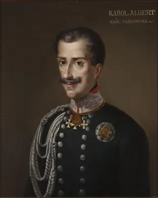 Portraif of Charles Albert, king of Sardinia