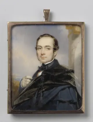 Portrait of a man, by Johan Coenraad Hamburger