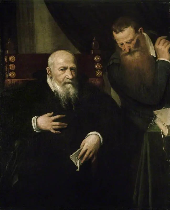 Portrait of a Man and his Secretary