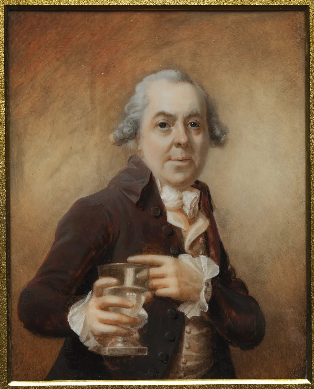 Portrait of a Man Holding a Glass, unspecified, 1790