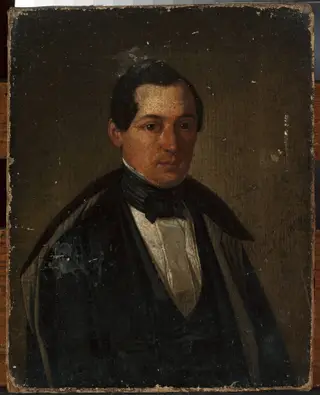 Portrait of a man in a coat