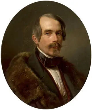 Portrait of a man in a fur