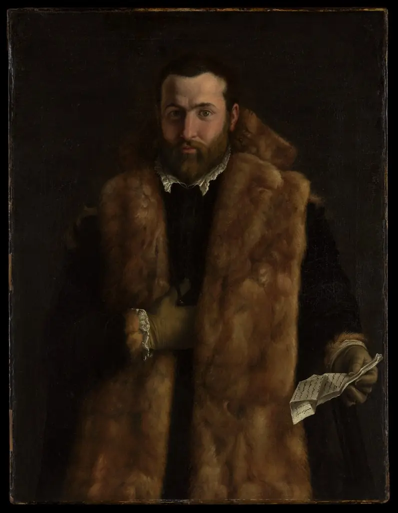 Portrait of a Man in a Fur-Trimmed Coat, 1540