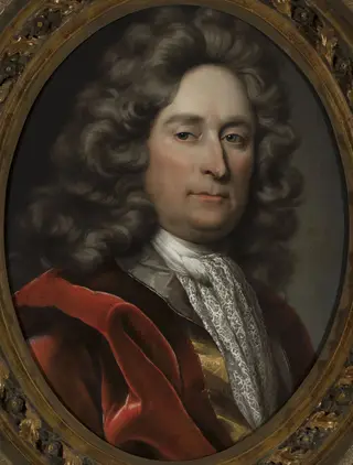 Portrait of a man in a grey wig