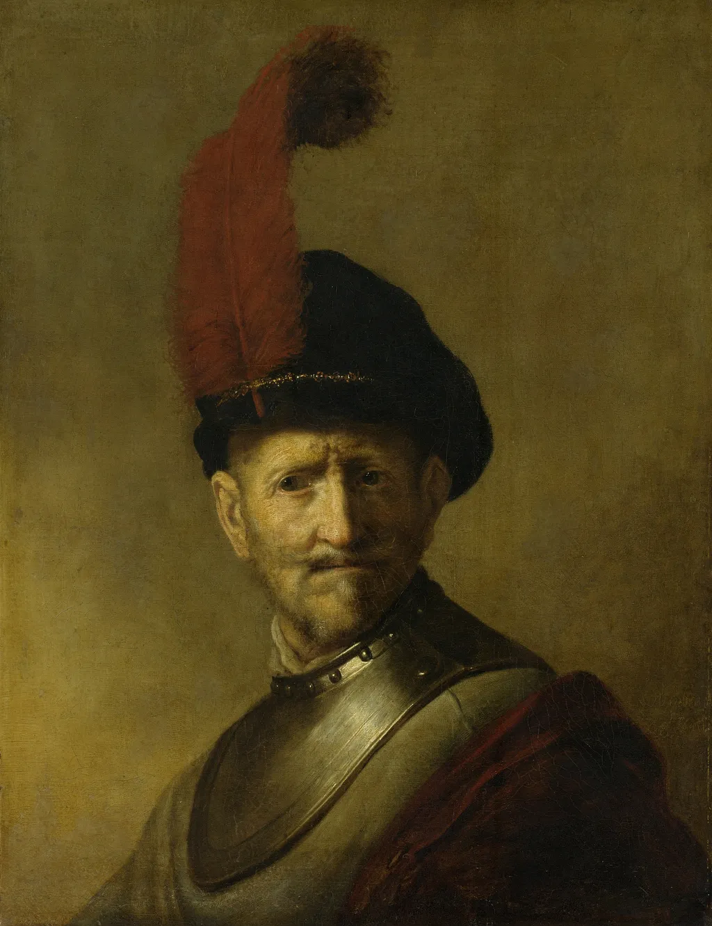 Portrait of a man, perhaps Rembrandt's father, Harmen Gerritsz van Rijn, oil, 1630