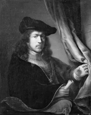 Portrait of a Man with a Hat and a Collar of an Order of Chivalry