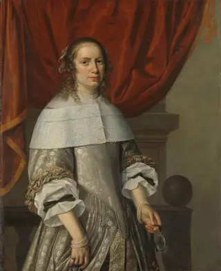 Portrait of a woman, by Hendrick Cornelisz. van Vliet