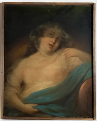 Portrait of a woman with a tilted head