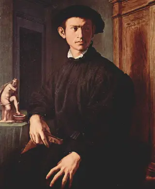 Portrait of a young man with a lute