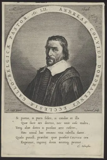 Portrait of Andreas Colvius, Walloon minister in Dordrecht