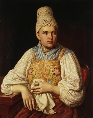 Portrait of Anna Filatova, a Merchant's Wife