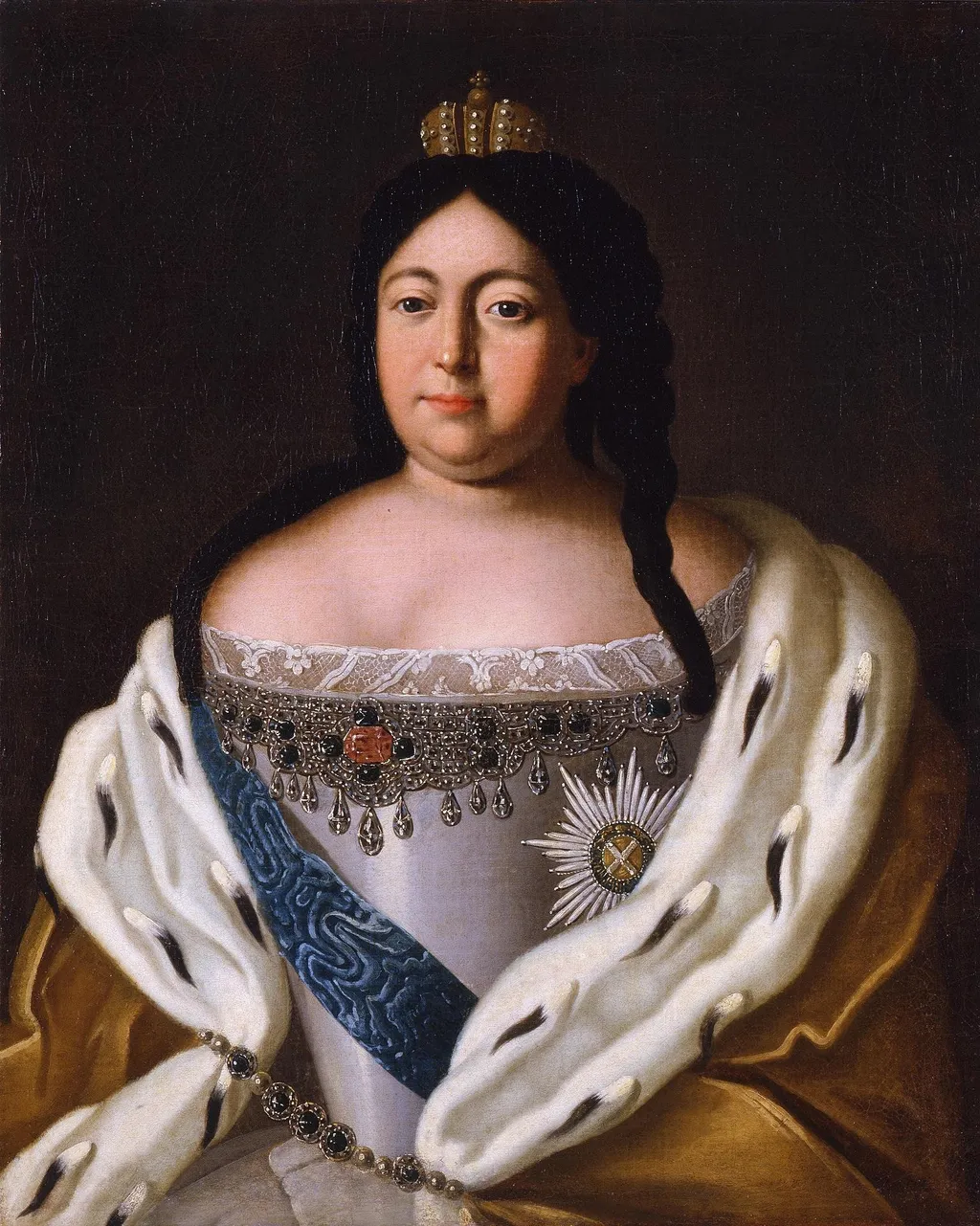 Portrait of Anna Ioannovna, oil, 1750
