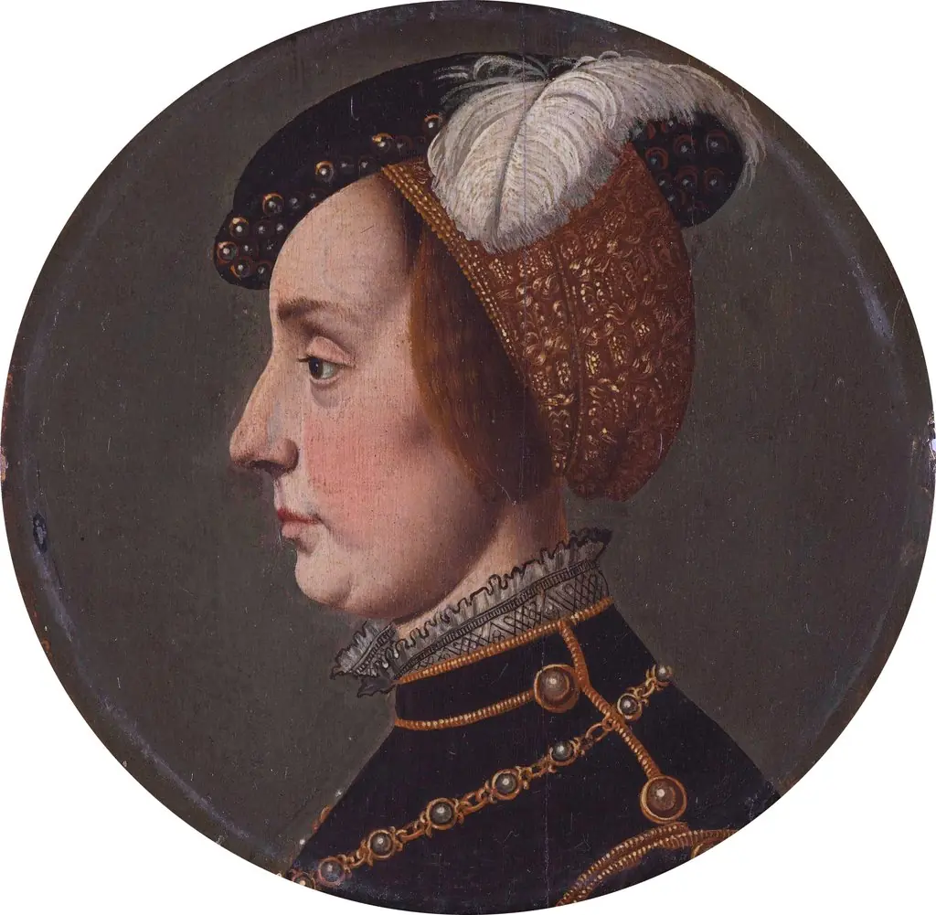 Portrait of Anne of Lorraine (1522-1568), wife of René de Châlon, Prince of Orange, 1542