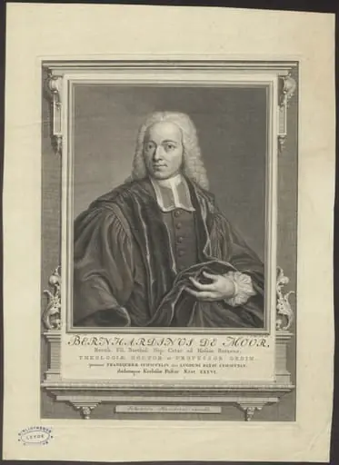 Portrait of Bernardinus de Moor, professor of theology