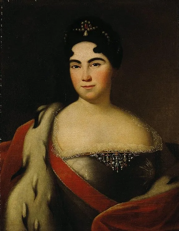 Portrait of Catherine I, oil, 1713