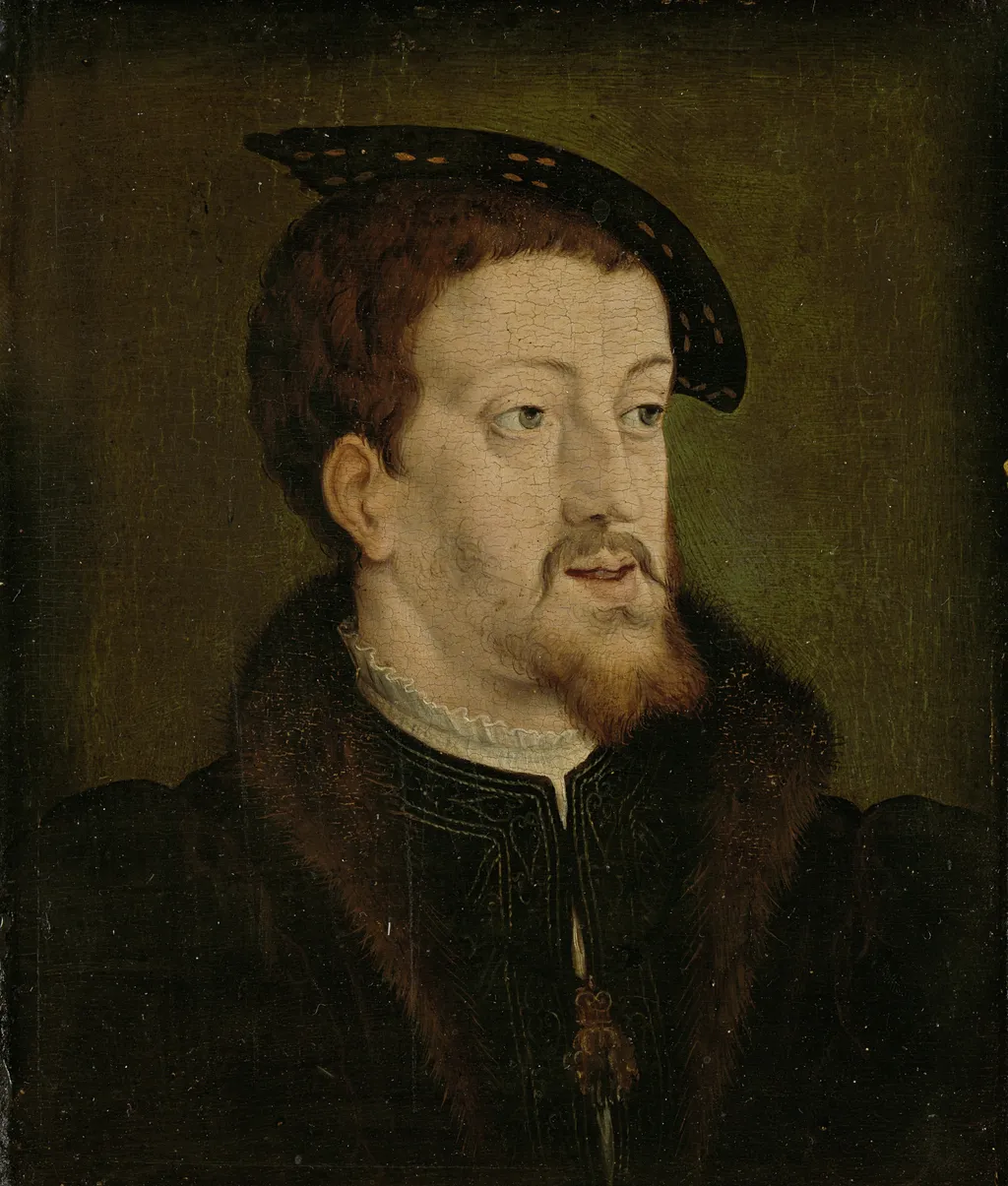 Portrait of Charles V (1500-58), emperor of the Holy Roman Empire, oil, 1530