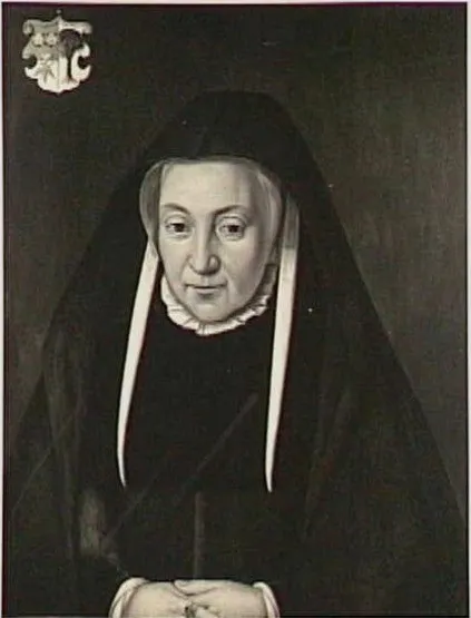 Portrait of Clara Boogaart (...-1560), oil, 1540