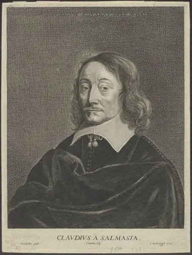 Portrait of Claudius Salmasius, professor at Leiden