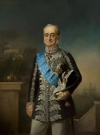 Portrait of Count Karl Nesselrode, by Georg von Bothmann