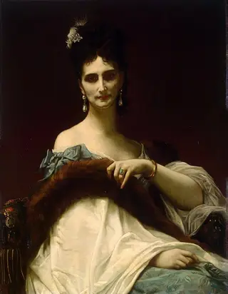 Portrait of Countess de Koller (nee Maria Riznich), by Alexandre Cabanel