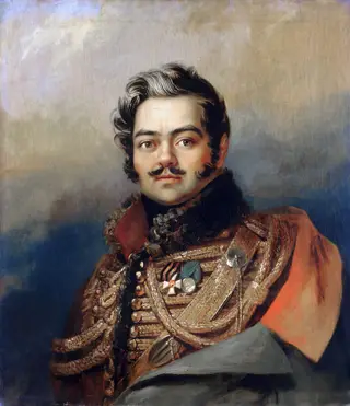 Portrait of Denis V. Davydov (1784-1839), by Unknown