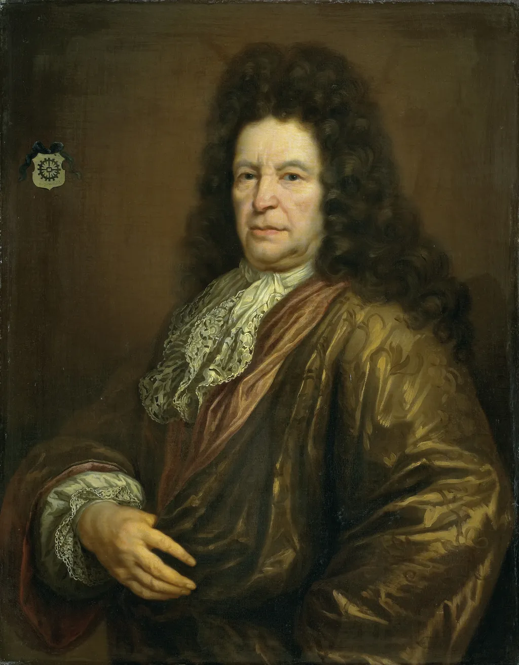 Portrait of Diederik van Hogendorp, Lord of Cromstrijen, Councilor and Steward of the Domains of Stadtholder King William III, oil, 1696