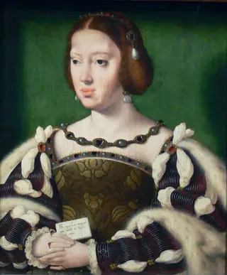 Portrait of Eleanor of Austria, Archduchess of Austria, by Joos van Cleve