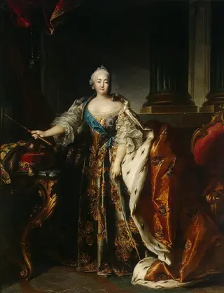 Portrait of Empress Elizabeth Petrovna, by Louis Tocqué