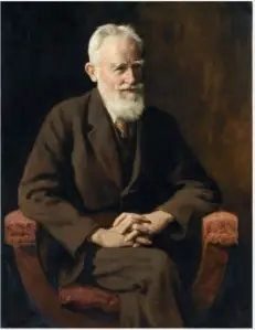 Portrait of George Bernard Shaw (1856-1950), Dramatist